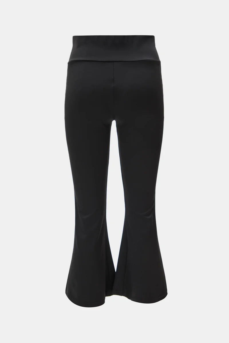 Women's High Waist Micro Flare Yoga Pants - Extended Length  Slimming Sharkskin  Horseshoe Pants 4-Way Stretch