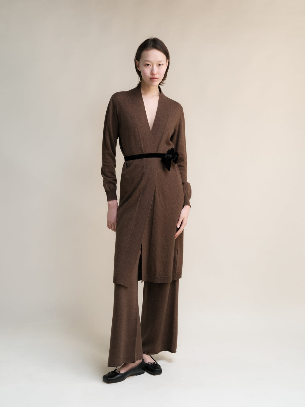 Cashmere Mix Long Cardigan-0