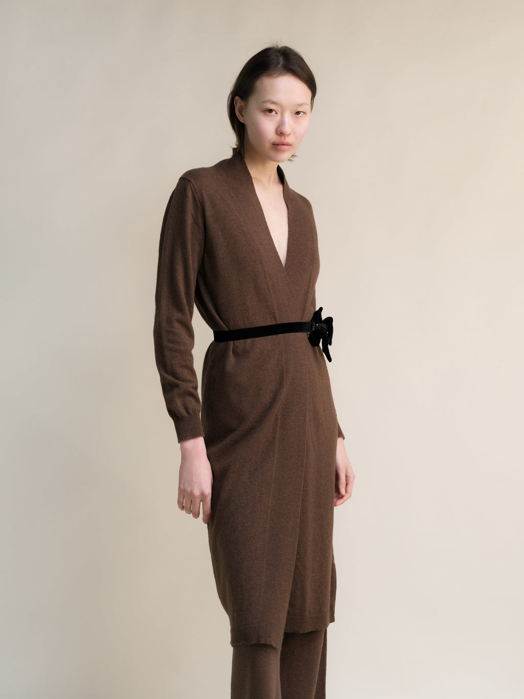 Cashmere Mix Long Cardigan-1