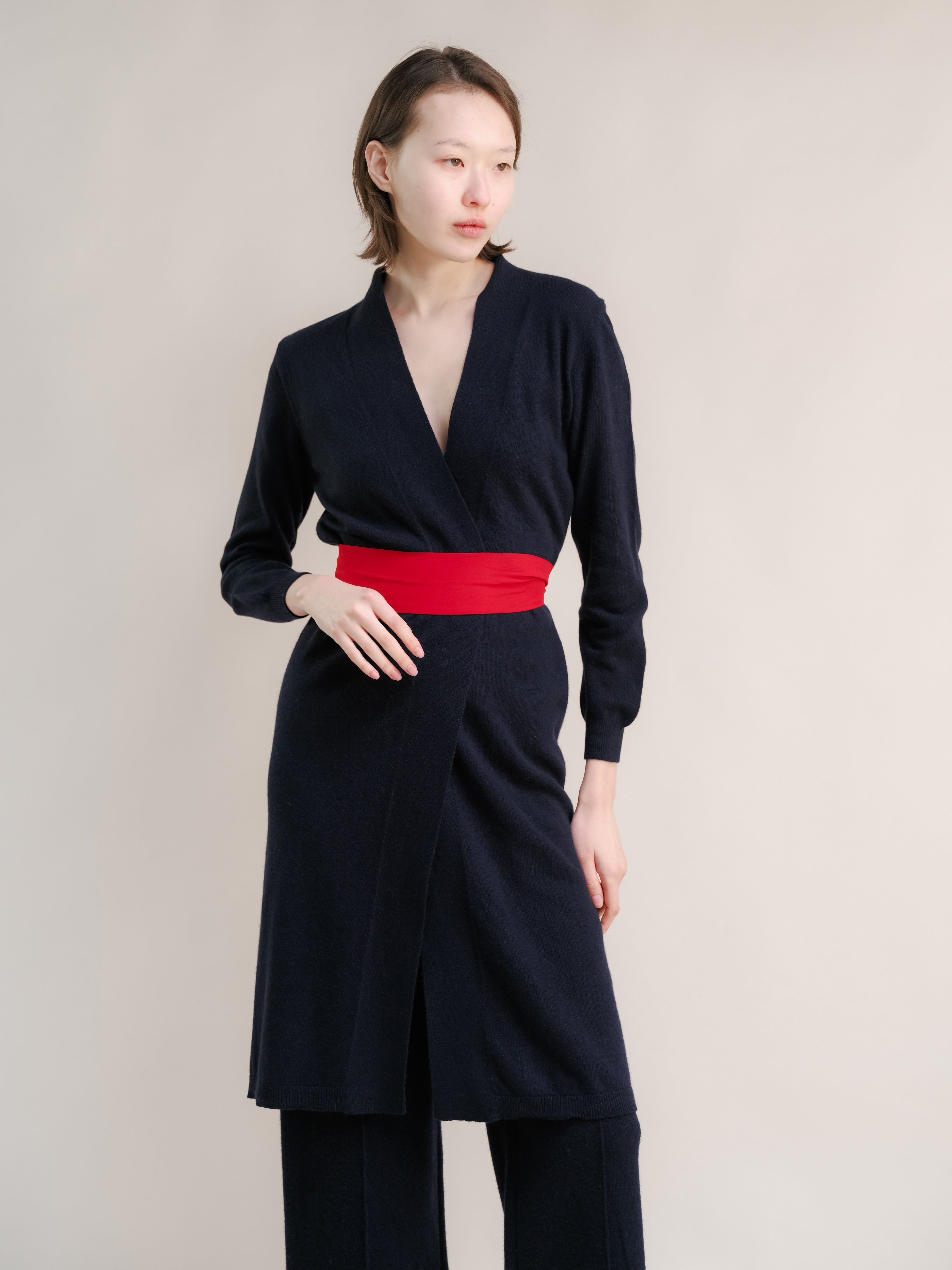 Cashmere Mix Long Cardigan-9