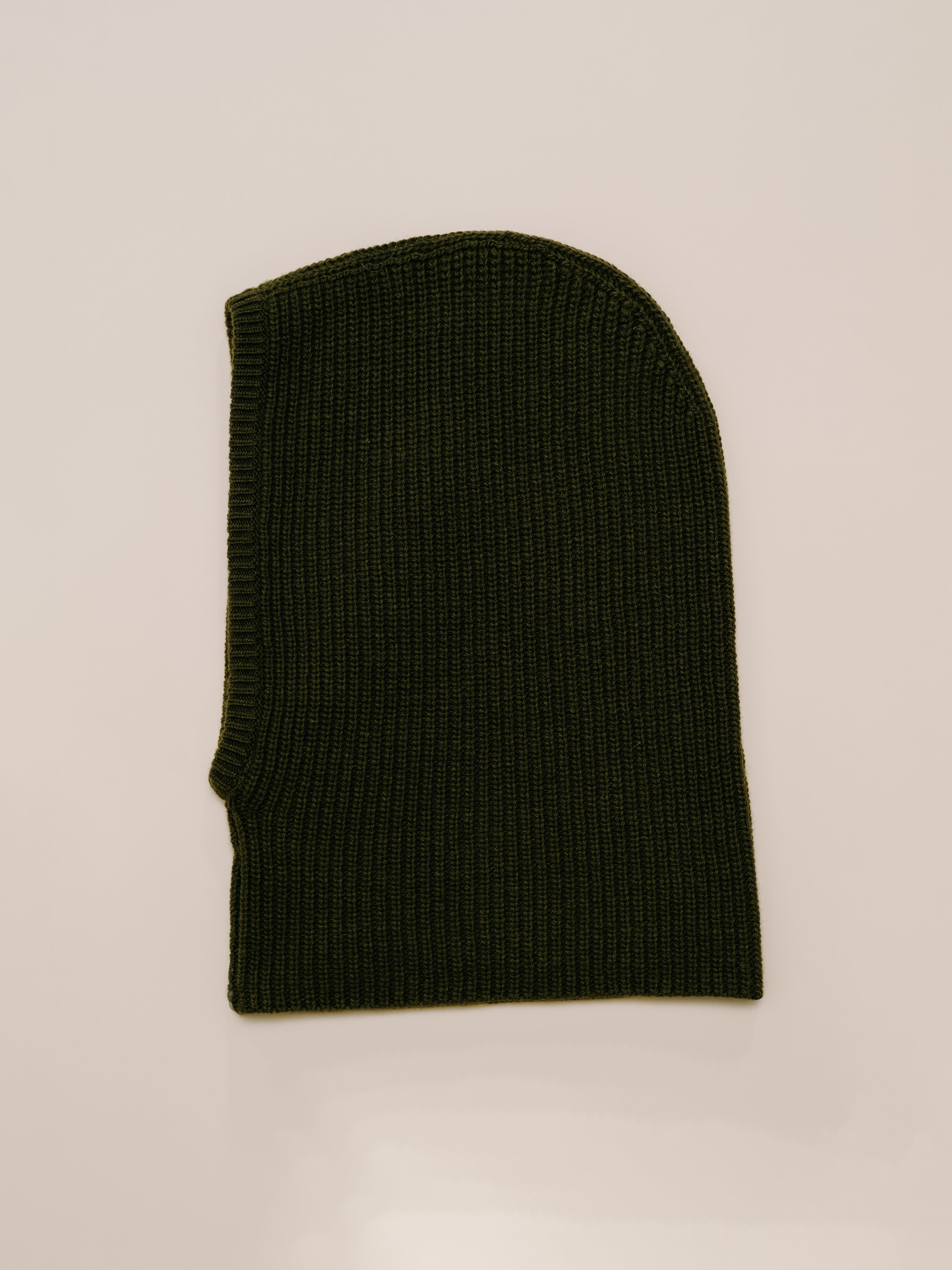 Cashmere Mix Ribbed Balaclava-3